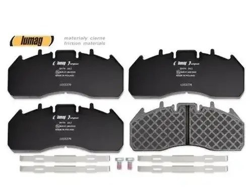 колодки дисковые!с пластинами,передние 249.6x106.9x29.2 \RVI/Volvo 291740091400 LUMAG