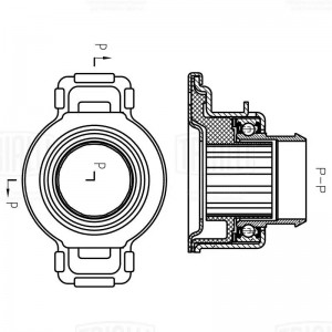 Муфта выключения сцепления (мех.) CT 1604 TRIALLI