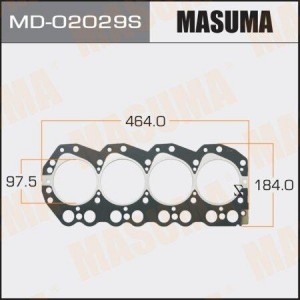 прокладка ГБЦ!\ Nissan Urvan/Terrano 2.5D/2.7TD TD25/TD27 86> MD-02029S MASUMA