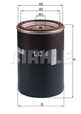 фильтр ADBLUE! D=78 H=119.5 M16x1.5\ DAF LF45/55 CF75 CF85 XF95/105 LC4 MAHLE KNECHT