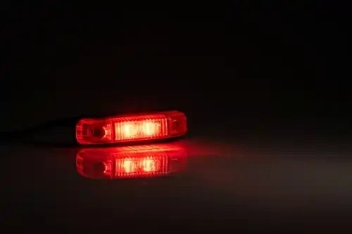 фонарь габаритный! красный, LED, 80х18 с проводом 0,5м \ FT013CLED FRISTOM