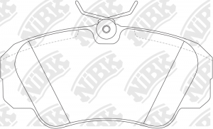 Колодки тормозные OPEL Omega B (94-) передние (4шт.) NIBK PN0022 NIBK