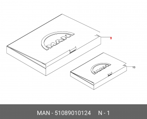 Прокладка 51089010124 MAN