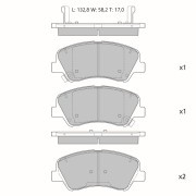 Колодки тормозные дисковые Avantech передние (противоскрипная пластина в компл.) AV1205 AVANTECH
