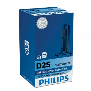 Лампа ксеноновая D2S 35W +120% P32d-2 5000K Xenon White Vision Gen2 PHILIPS 85122WHV2C1 PHILIPS