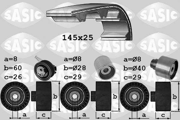 Комплект ремня ГРМ VAG A3/A4/A5/A6/Q5/LEON/KA SASIC 1756087 SASIC