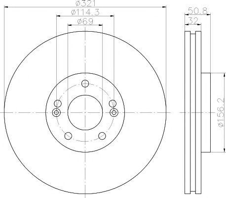 92221700 диск тормозной передний!\ Hyundai ix55 3.0V 08> 92221700 TEXTAR
