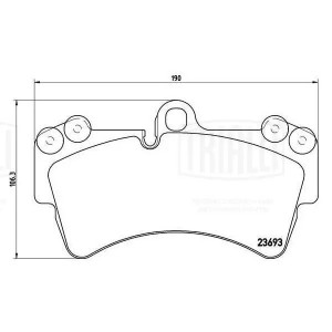 Колодки торм. Audi Q7 (06-) диск. перед. (PF 4381) PF 4381 TRIALLI