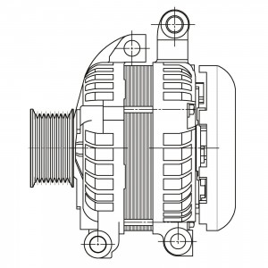 Генератор для а/м Lexus LX (07-) 5.7i/Toyota Land Cruiser 200 (07-) 4.6i 180A (L LG1953 START VOLT