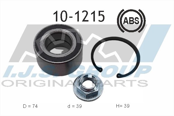 к-кт подшипника ступицы! передней ABS\ Ford Tourneo/Connect 1.8 02> 101215 IJS GROUP