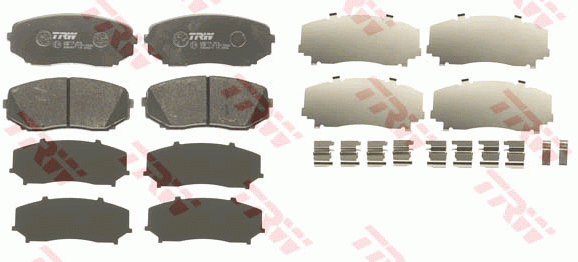 Колодки передние MAZDA CX-7 (ER), CX-9 (TB) GDB3471 GDB3471 TRW
