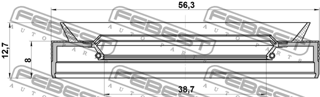 Сальник привода NISSAN Almera Classic левый/правый FEBEST 95PES-40560813C FEBEST
