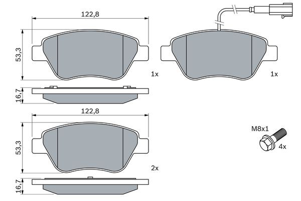 FIAT BRAVO (2004>)/ DOBLO (2001-2005) 0 986 424 597 BOSCH