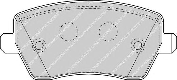 Колодки передние RENAULT DUSTER, LADA VESTA FDB1617 FDB1617 FERODO