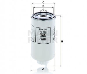 Фильтр топливный PL150 PL 150 MANN FILTER
