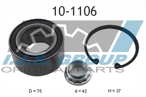 к-кт подшипника ступицы! задней\ BMW E36/E46 1.6i-3.0D 90> 101106 IJS GROUP
