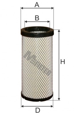 фильтр воздушный ! вставка H322 D149.5 d109.6 \ Caterpillar A837-1 MFILTER AUTOMOTIVE FILTERS