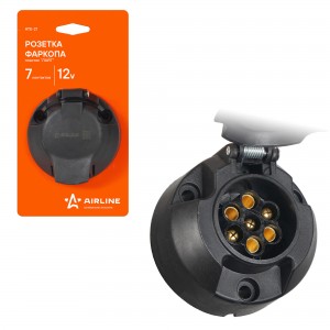 Разъем электрический прицепа ISO 1724 7-полюсный (розетка пластик) AIRLINE ATE-21 AIRLINE