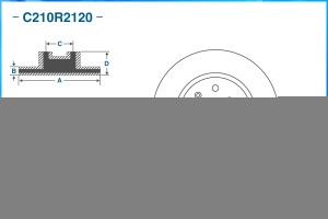 Тормозной диск передний C210R2120 C210R2120 CWORKS