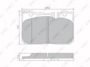 Колодки тормозные передние подходит для LEXUS LS400 94-00 BD-7567 BD-7567 LYNXAUTO