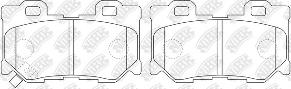 Колодки тормозные дисковые INFINITI FX35/45/50 S51 08-, G37 36 09- PN0396 PN0396 NIBK