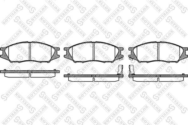 D1233M-01 !колодки дисковые п.\ Nissan Sunny B15 98>/Almera Classic 06> 001080SX STELLOX