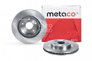 Диск тормозной передний вентилируемый 3050025 METACO
