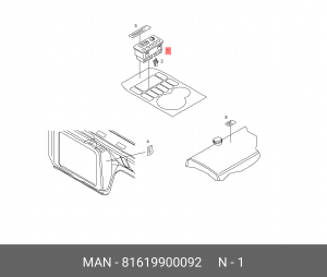 Таймер отопителя автономного MAN OE 81619900092 MAN