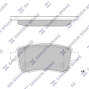 Колодки тормозные дисковые Renault Megane Sedan/Coupe 08 SP1839 SP1839 SANGSIN
