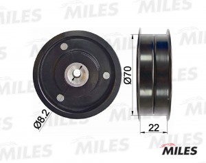 Ролик ремня приводного MERCEDES BENZ W203/204/211/251/221/906 2.3-5.0 (INA 53205 AG03031 MILES