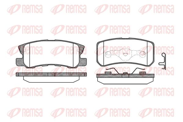803 02 FDB1604=D6106-01 !колодки дисковые з.\ Mitsubishi Pajero/Montero 1.8GDi/3 080302 REMSA