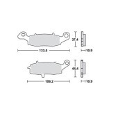 Колодки дисковые MCB843SH MCB843SH TRW LUCAS