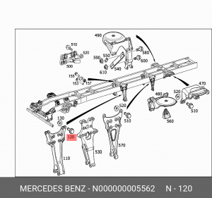 бoлт! M18x1.5/40\ MB Actros/Axor N 000000 005562 MERCEDES BENZ