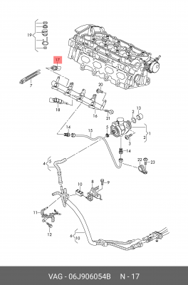 06J906054B_VAG, ДАТЧИК ДАВЛЕНИЯ Германия 06J 906 054 B VAG