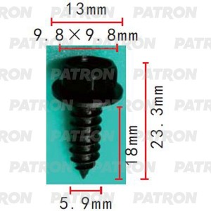 Саморез Mitsubishi Применяемость: Саморез 5.9x23.3 P37-2187 P372187 PATRON