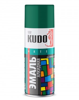 Краска "KUDO" темно-зеленая (520 мл) (аэрозоль) KU-1007 KUDO