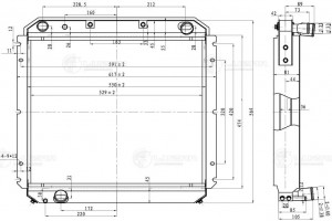 Радиатор ЗИЛ-5301 Бычок алюминевый LUZAR LRC06301B LUZAR