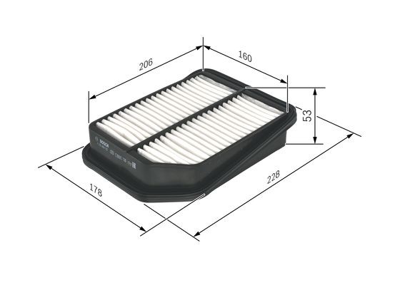 Фильтр воздушный F026400125 F 026 400 125 BOSCH