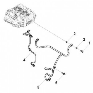 Трубка топливная ГАЗ,ПАЗ дв.CUMMINS ISF 3.8 сливная (обратка) (4990798) (Haffen) 0518 HAFFEN