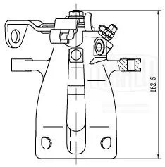 Суппорт торм. Opel Astra G (98-) т/с TRW зад. прав. d=34мм (с 2004 г.) (CF 20320 CF 203202 TRIALLI