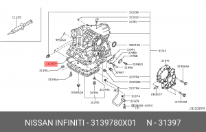 прокладка поддона АКПП!\ Nissan 31397-80X01 NISSAN