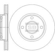 Диск тормозной FORD FOCUS 9805/FUSION 1.4/1.6 01 передний вентилируемый SD4431 SANGSIN