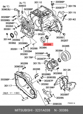 САЛЬНИК 3231A038 3231A038 MITSUBISHI