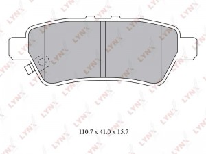 Колодки тормозные задние подходит для NISSAN Pathfinder(R51) 2.5D-4.0 05 / Navar BD-5741 LYNXAUTO