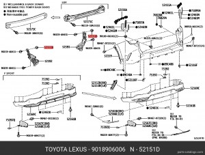 клипса!\ Toyota Alphard/Avalon 03-05 90189-06006 TOYOTA