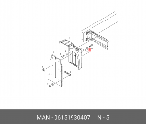 Шайба 6,4X18X1,6-200HV-MAN183-B4 06151930407 MAN