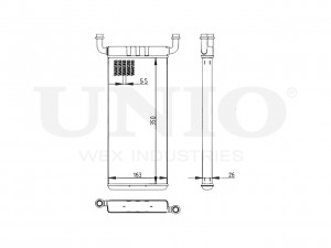 Радиатор отопителя RAD-20053 UNIO
