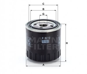 Фильтр масляный W8013 MANN FILTER