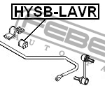 Втулка стабилизатора задняя HYUNDAI MATRIX/LAVITA (BE) 2001-2006 HYSB-LAVR HYSB-LAVR FEBEST