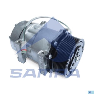 Компрессор SCANIA кондиционера SAMPA 044.424 SAMPA